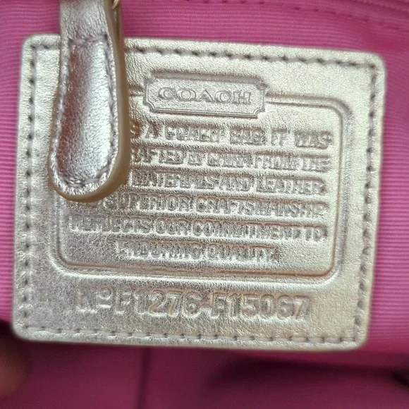 Coach F15067 Soho Signature Crossbody Shoulder Bag Khaki Gold - Picture 13 of 16